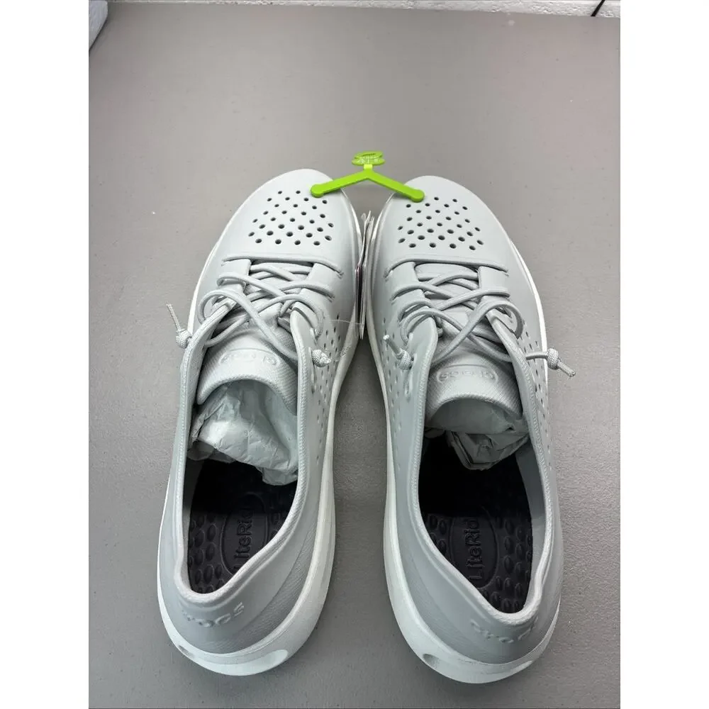 New Crocs Men’s 12 LiteRide Inmotion Pacer Sneaker Gray Shoes 210831-1MK Comfort